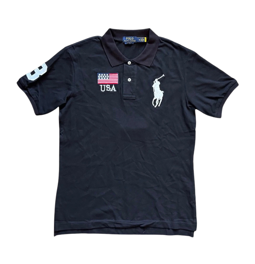 USA (black) - Flag Polo